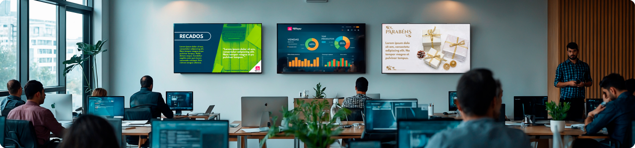 Mídia Indoor - Comunicação Interna